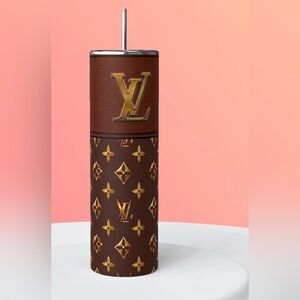 Brown&Gold  20 oz stainless steel tumbler NWT